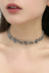 Rose Lobster Clasp Necklace Silver One Size Necklaces - Tophatter Daily Deals