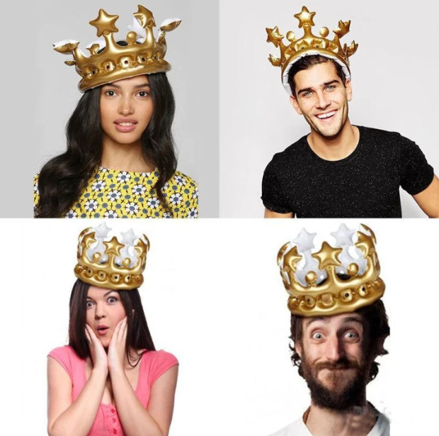 Birthday gift crown inflatable toy 0 - Tophatter Daily Deals