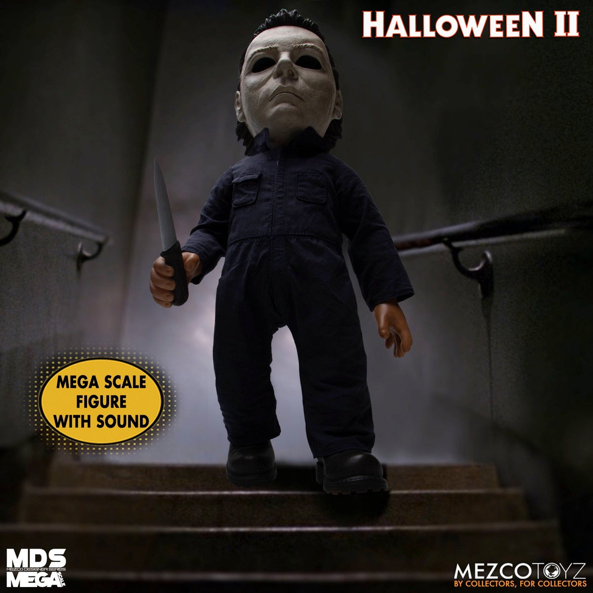 Halloween 2 - Michael Myers 15" Mezco Designer Series Mega Scale with Sound Collectible Figure - Tophatter Daily Deals