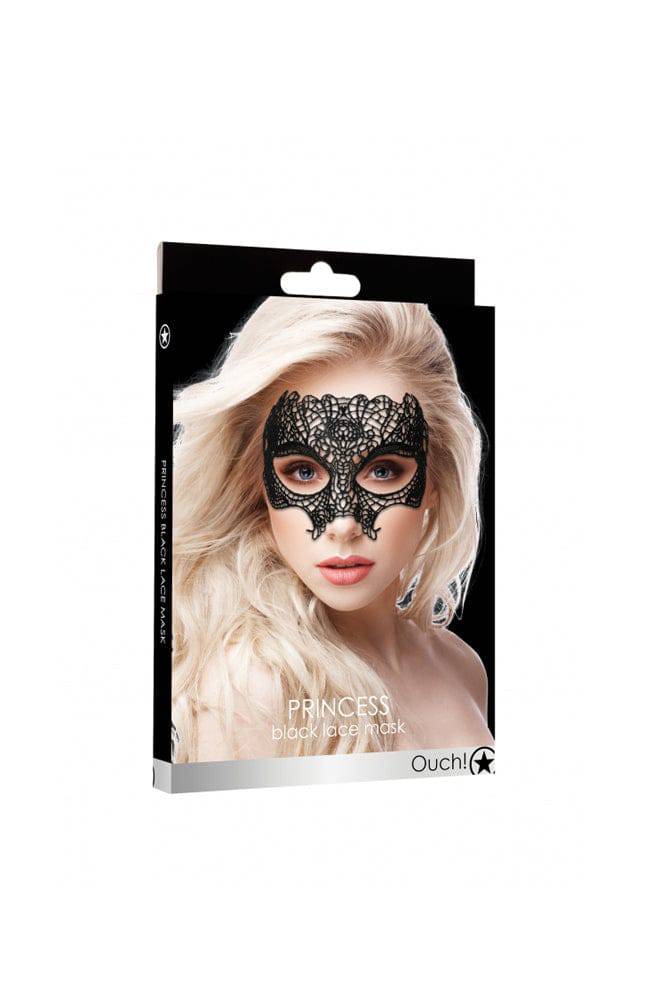 Ouch by Shots Toys - Princess Lace Mask - Black BDSM - Tophatter Daily Deals