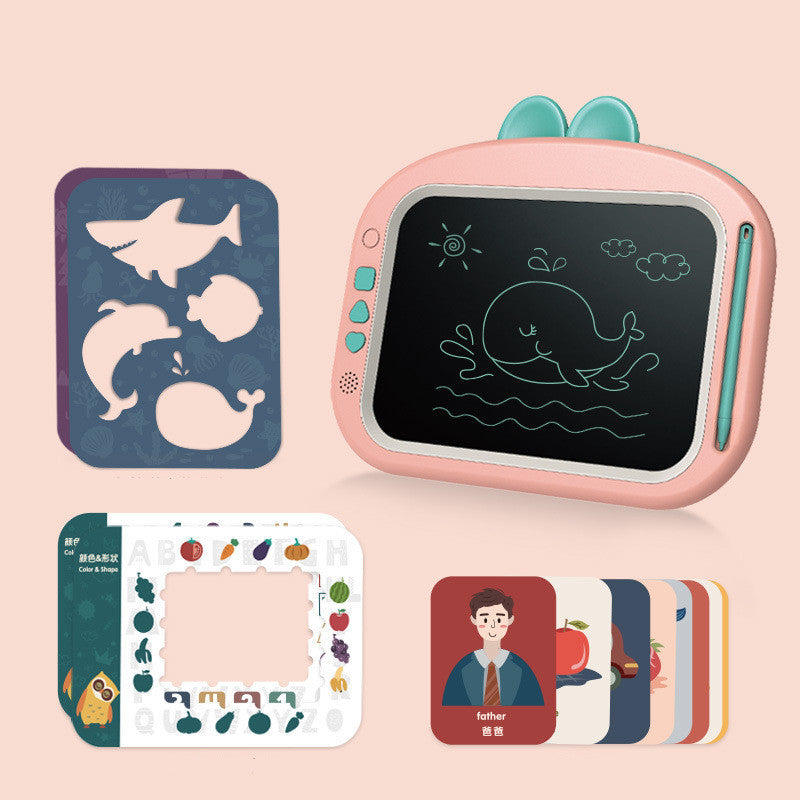 Blackboard Cartoon Electronic Drawing Board Educational Children Toy 0 - Tophatter Daily Deals