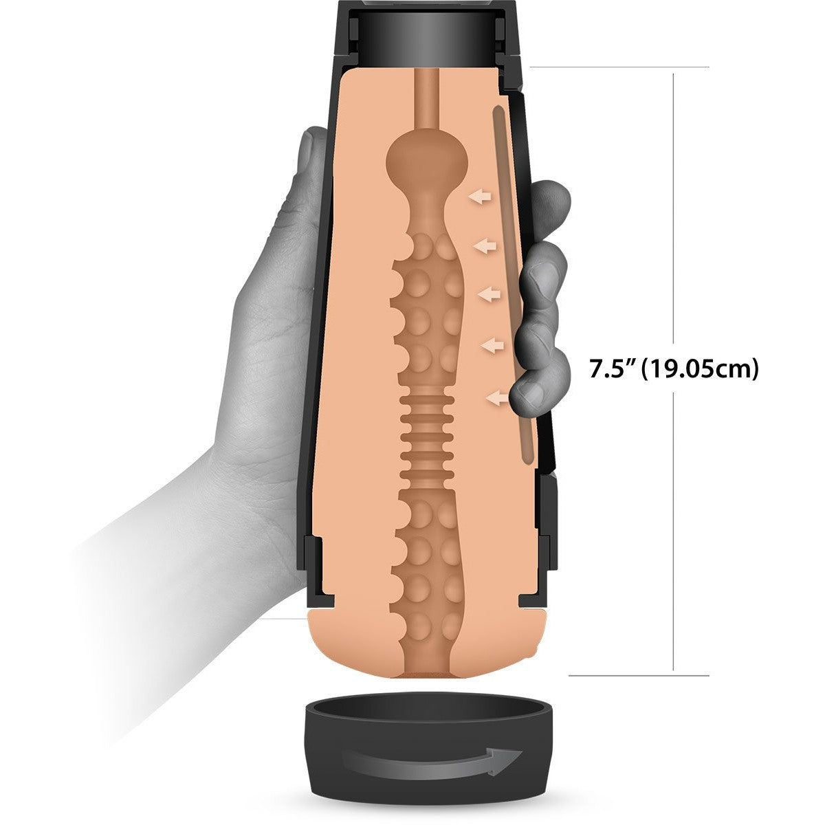 Main Squeeze Dani Daniels Ultraskyn Stroker in Ivory Male Masturbator - Tophatter Daily Deals