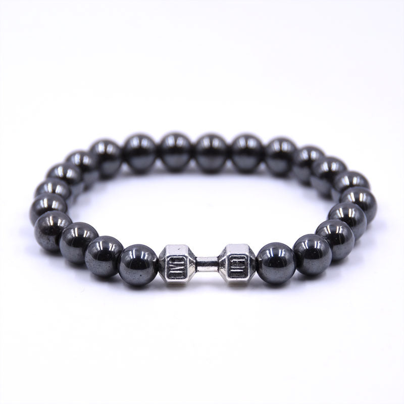 Beads Couple Jewelry Boys Hand Bead Jewelry Bracelet Jewelry Barbell 0 - Tophatter Daily Deals