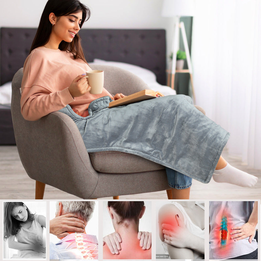 Blanket Heating Mat Winter Electric Shawl 0 - Tophatter Daily Deals
