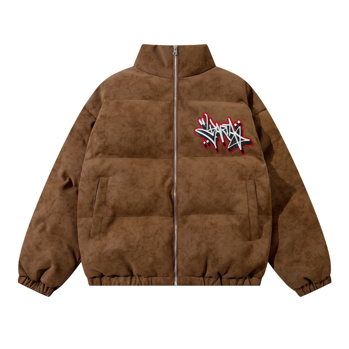 Insulating Men's Padded Jacket - Boxy Cut, Suede PU, Urban 3D Changing Face Moving Picture Frame - Tophatter Daily Deals