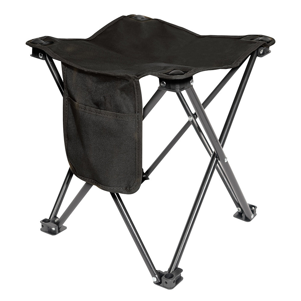 Rothco Collapsible 4 Leg Camp Stool BLACK - Tophatter Daily Deals