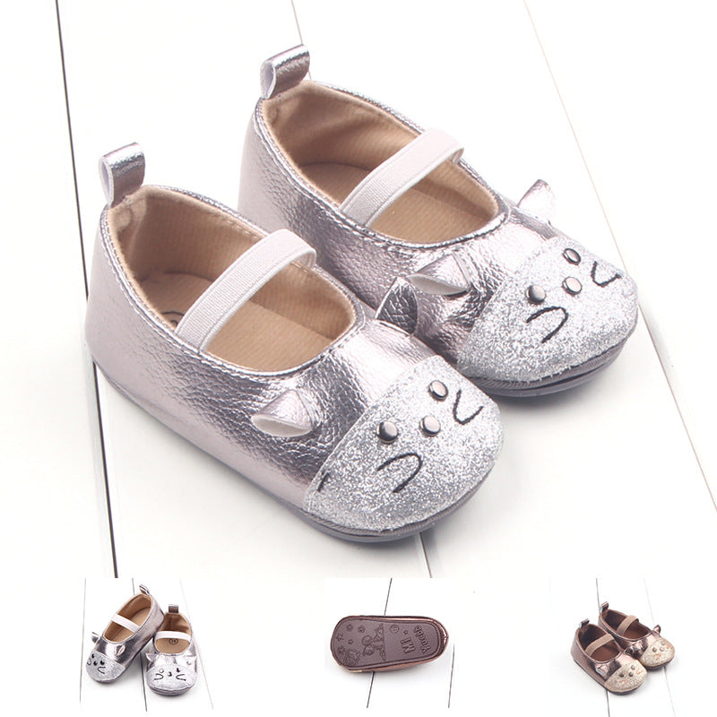 Bright leather little mouse baby shoes 0 - Tophatter Daily Deals