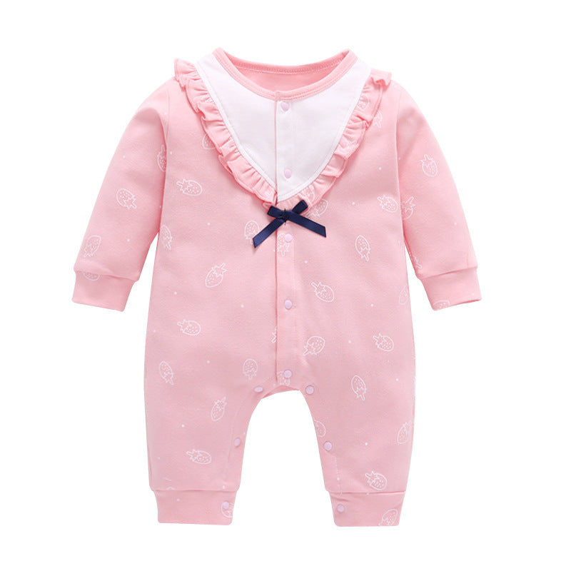 Baby autumn princess spring and autumn jumpsuit 0 - Tophatter Daily Deals