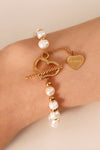 Freshwater Pearl Heart Charm Bracelet - Tophatter Deals and Online Shopping - Electronics, Jewelry, Beauty, Health, Gadgets, Fashion - Tophatter's Discounts & Offers - tophatters - tophatters.co