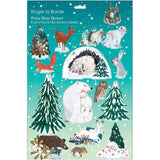 3D Pop & Slot Polar Bear Bower Free Standing Christmas Advent Calendar Advent Calendar - Tophatter Daily Deals