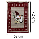 Fabric Snowman Christmas Advent Calendar | 24-Pocket Hanging Calendar for Kids Advent Calendar - Tophatter Daily Deals