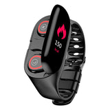 Bluetooth headset watch bracelet Black 0 - Tophatter Daily Deals
