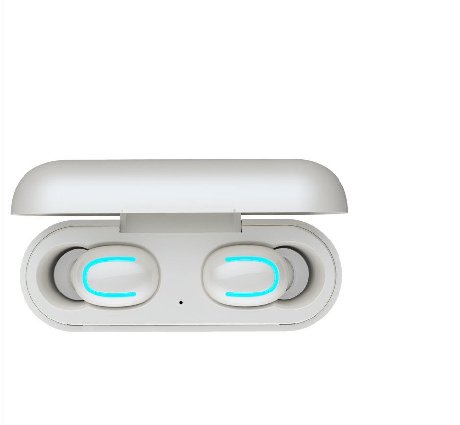 Bluetooth 5.0 Earphones TWS Wireless Headphones Blutooth Earphone Handsfree Headphone Double white 0 - Tophatter Daily Deals