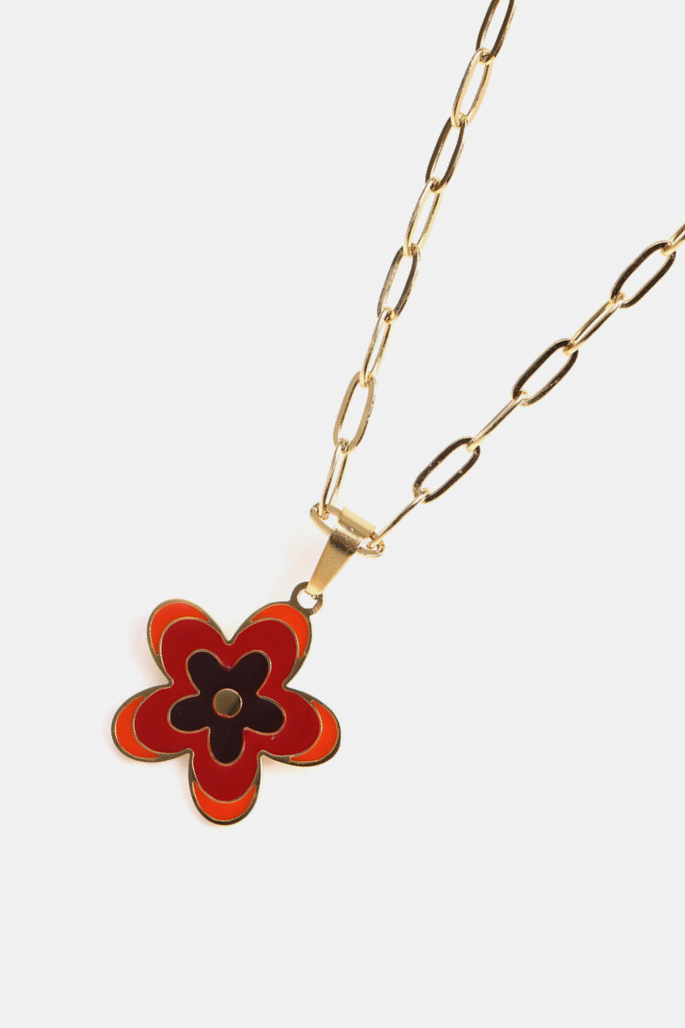 Flower Pendant Stainless Steel Necklace Necklaces - Tophatter Daily Deals