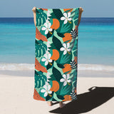 Absorbent Quick-drying Microfiber Bath Towel For Swimming Full of orange 180x90CM 0 - Tophatter Daily Deals