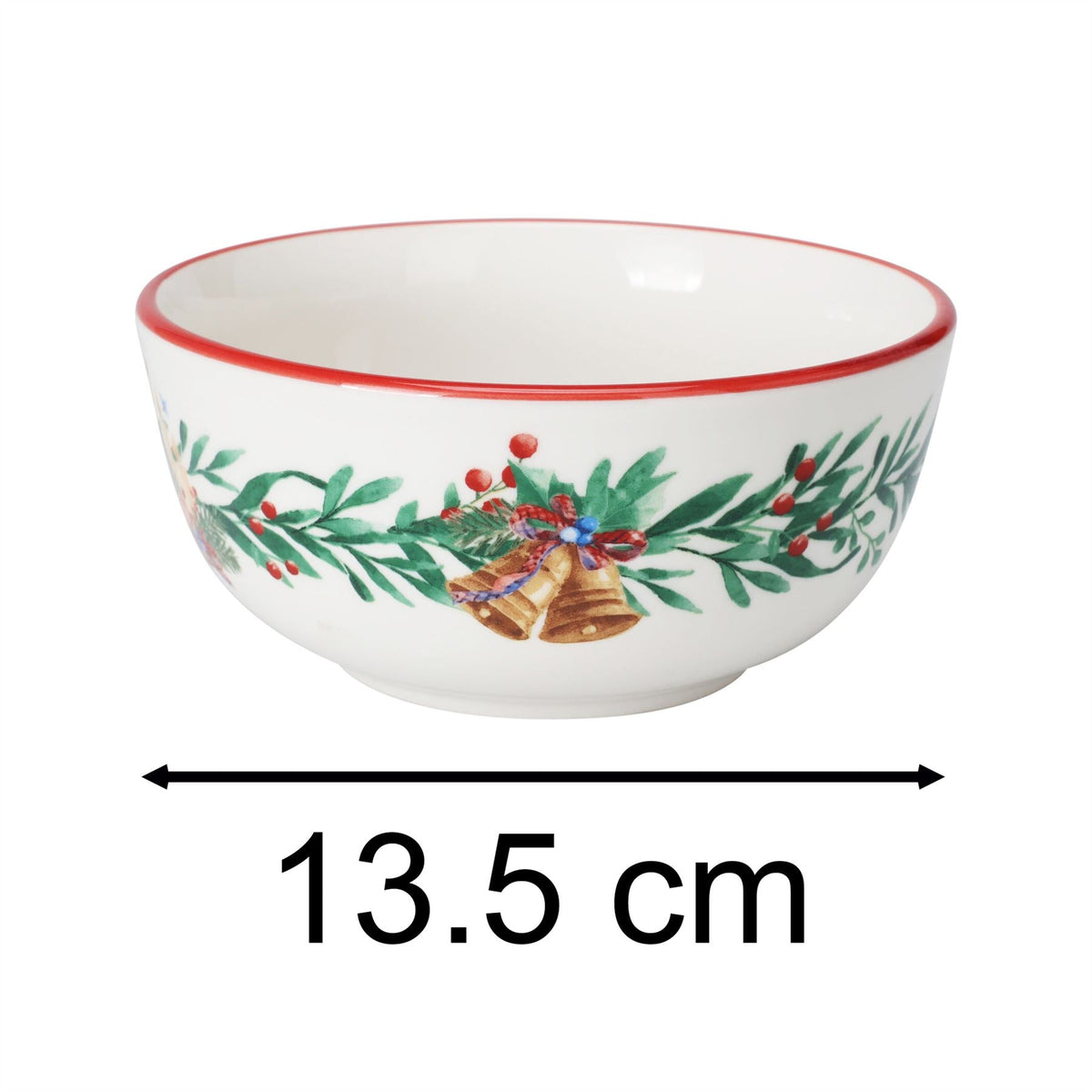 Christmas Nutcracker Bowl | Traditional Festive Round Ceramic Bowl - 500ml Bowl - Tophatter Daily Deals