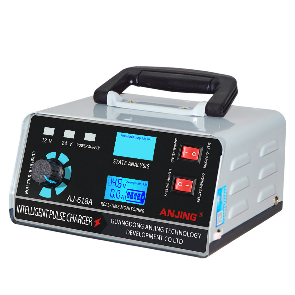 400W Automobile Battery Charger 12V24v Pulse Repair High Power 0 - Tophatter Daily Deals