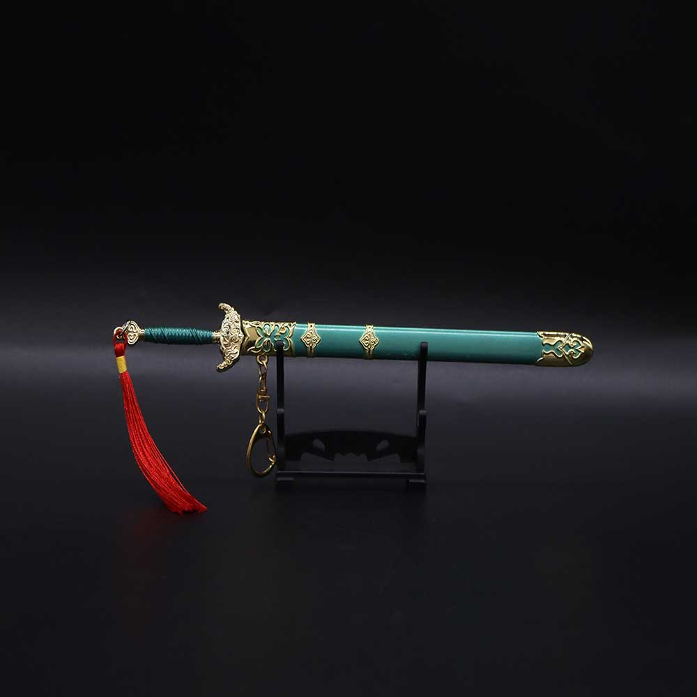 Blue And White Porcelain Sword With Display Holder - Tophatter Daily Deals