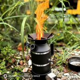 Outdoor Fire Pit Stove with Kettle Fireplaces - Tophatter Daily Deals