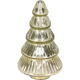 Gold Glass Christmas Tree | Freestanding Mottled Gold Tree Ornament - 20cm Ornament - Tophatter Daily Deals