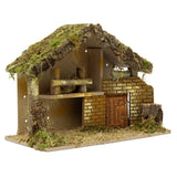 LED Traditional Wooden Nativity Stable with Lights | Christmas Nativity Scene Nativity Set - Tophatter Daily Deals