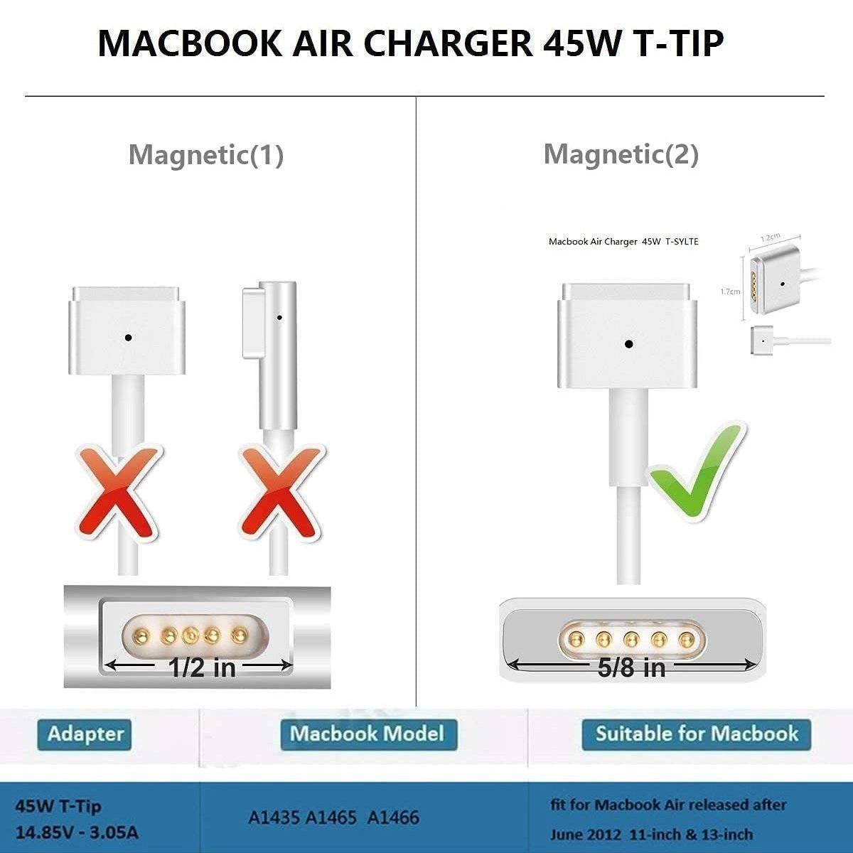 45W Magnetic T-Type Charger Charger - Tophatter Daily Deals