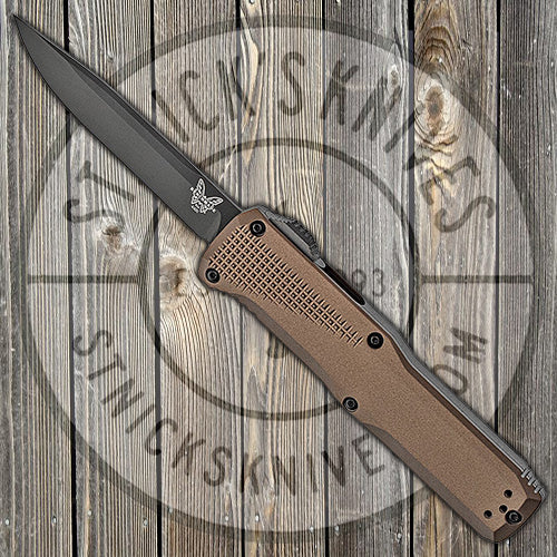 Benchmade Phaeton - D/A OTF - Automatic - Bronze Handle - Black DLC - 4600DLC-1 Automatic Knives - Tophatter Daily Deals