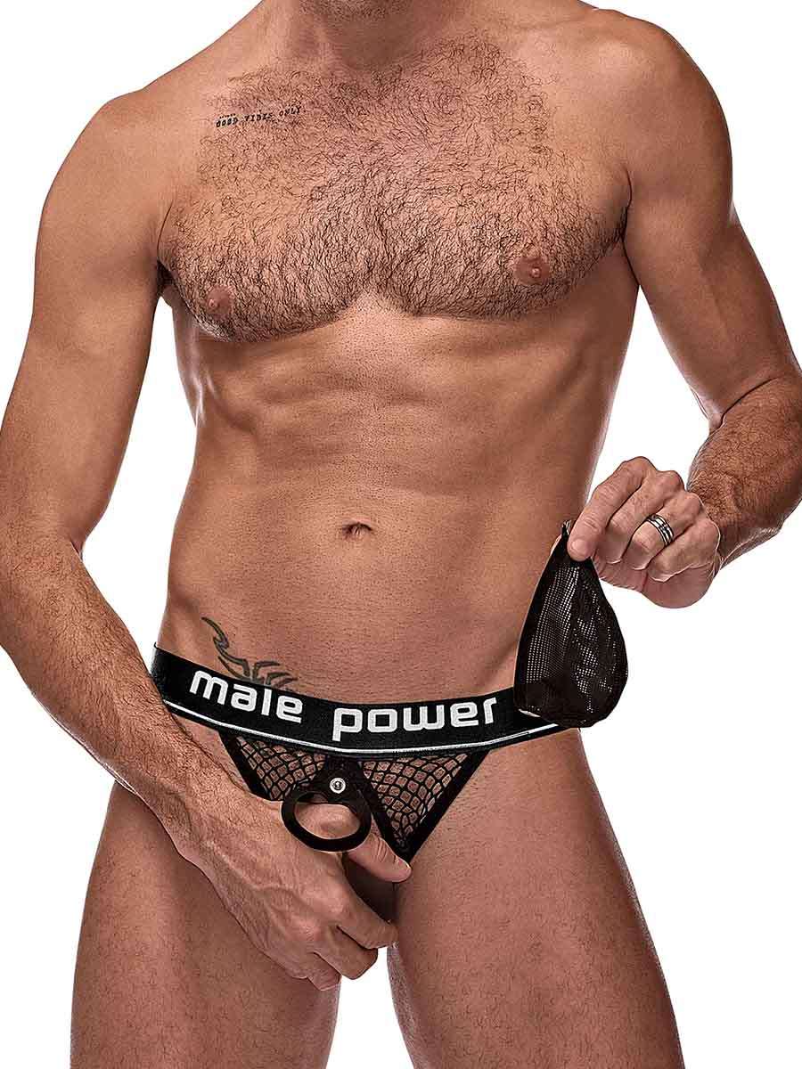 Cock Pit Net Cock Ring Jock (Black) – Breathable Ring Jock > Clothes > Jockstraps - Tophatter Daily Deals