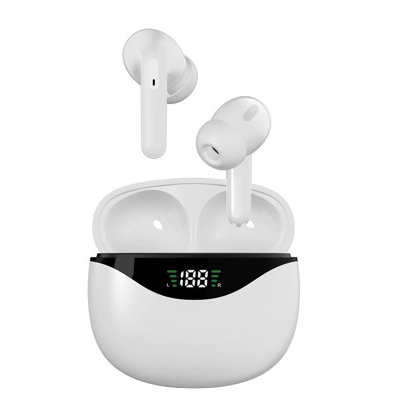Bluetooth Headset Digital Display Touch Wireless White 0 - Tophatter Daily Deals