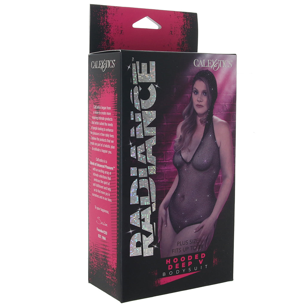 Radiance Hooded Deep V Bodysuit Lingerie > Lingerie - Tophatter Daily Deals