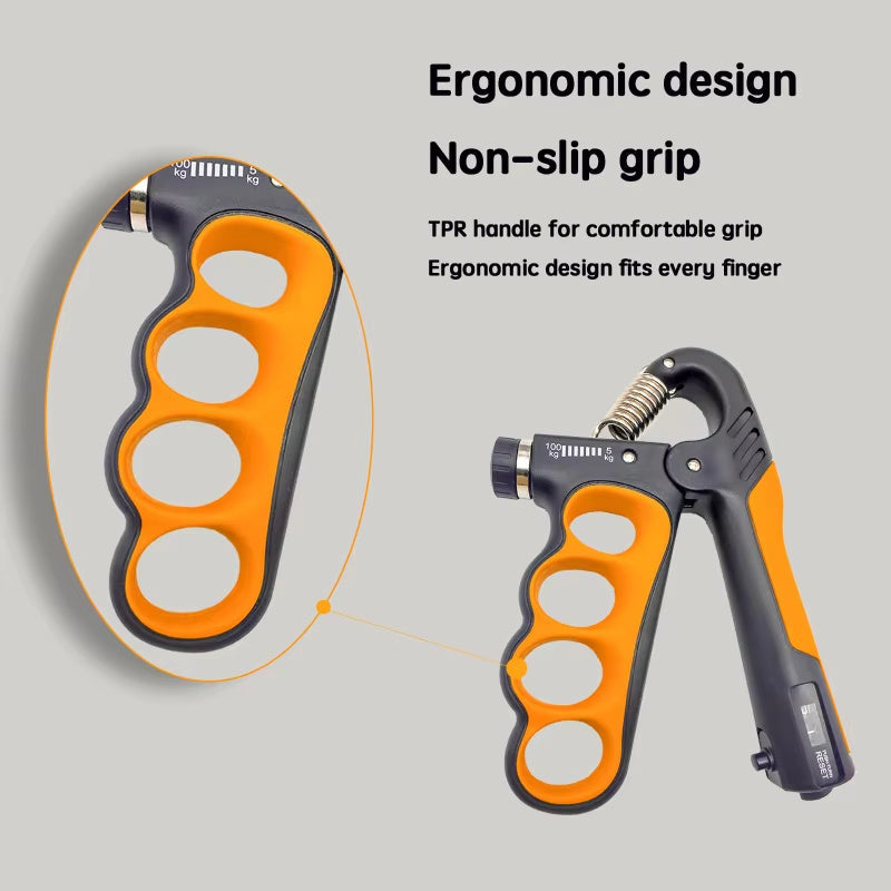 5-100kg Hand Grip Muscle Strengthener Trainer Adjustable Hands Gripper Strength Wrist Weights Expander Gym Exercise Accessories 5 - Tophatter Daily Deals