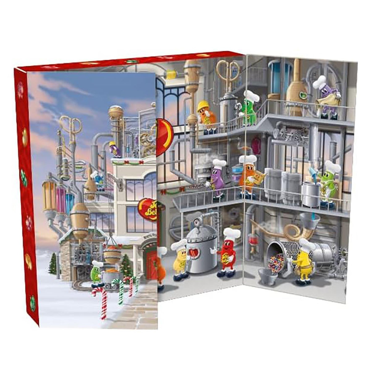 Jelly Belly Christmas Jumbo Factory Christmas Advent Calendar with 24 Bags Advent Calendar - Tophatter Daily Deals