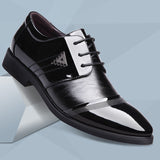 Business Men's Shoes Casual Shoes Black Internal increase 0 - Tophatter Daily Deals