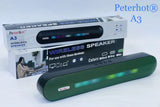 Bluetooth Speaker With Long LED Breathing Light Green USB 0 - Tophatter Daily Deals