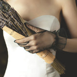 Bridal Wedding Dress Evening Gown Gloves Ruffle 0 - Tophatter Daily Deals