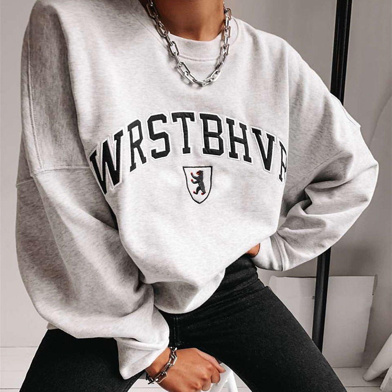 Oversized Women’s Sweatshirt - Crewneck Midweight Fall Top 3D Changing Face Moving Picture Frame - Tophatter Daily Deals
