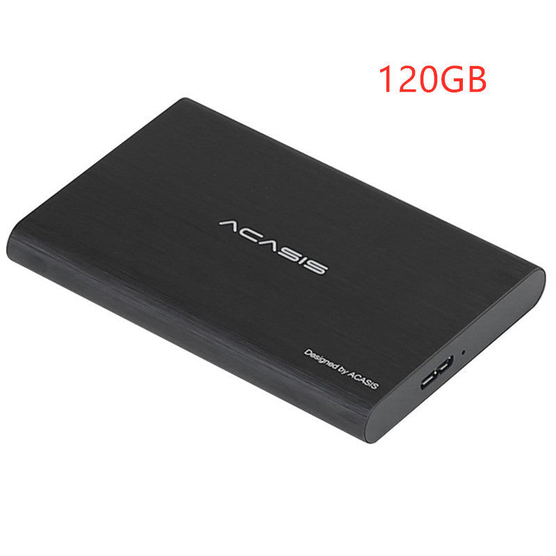 Akassis Mobile Hard Drive High-Speed Metal Supports Android Phones Black 120GB 0 - Tophatter Daily Deals