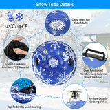 47-Inch Inflatable Snow Tube Outdoor Recreation - Tophatter Daily Deals