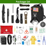 47-Pieces: Emergency Survival Kit EDC Gear Equipment Tool with Pouch Outdoor Recreation - Tophatter Daily Deals