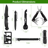 47-Pieces: Emergency Survival Kit EDC Gear Equipment Tool with Pouch Outdoor Recreation - Tophatter Daily Deals