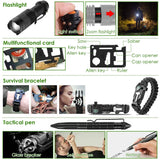 47-Pieces: Emergency Survival Kit EDC Gear Equipment Tool with Pouch Outdoor Recreation - Tophatter Daily Deals