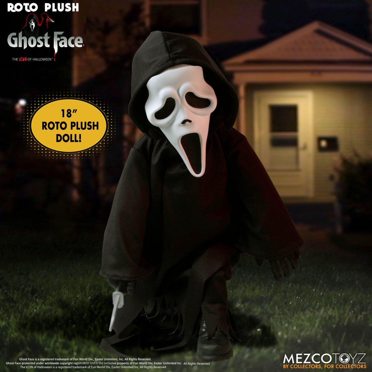 Scream - Ghostface MDS Roto Plush (18") Plush Toy - Tophatter Daily Deals