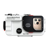 Bluetooth Phone Case Android Phone Diving 40m Waterproof Shell Diving Shell White Bluetooth 40m 0 - Tophatter Daily Deals