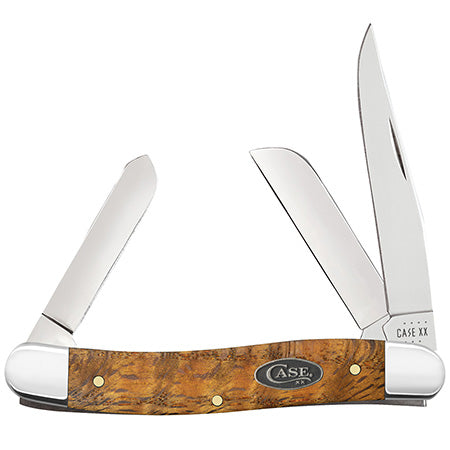 Case Medium Stockman - Yellow Curly Oak - 47122 - Tophatter Daily Deals
