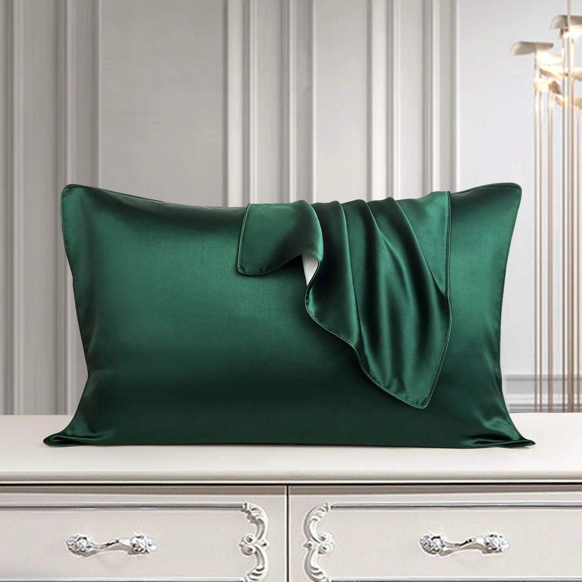 Silk Pillow Case Pure Silk Pillowcase Real Silk Pillowcase Natural Silk Pillowcase Emerald Humidifier - Tophatter Daily Deals