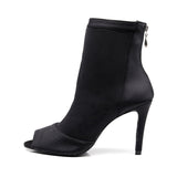 Black Elastic Latin Dance Shoes 0 - Tophatter Daily Deals