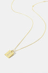 Inlaid Zircon Rectangle Pendant Necklace Necklaces - Tophatter Daily Deals