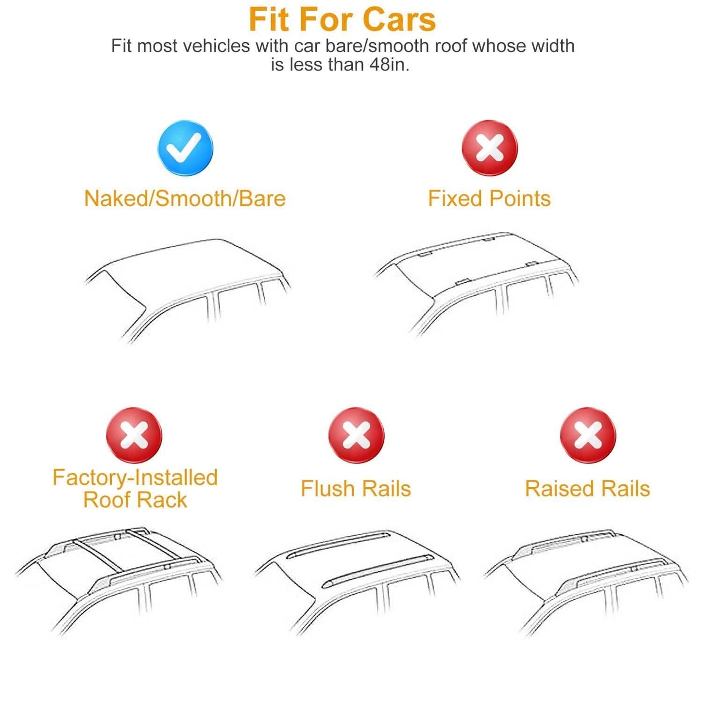 47.24-Inch Universal Top Roof Rack Cross Bar Automotive - Tophatter Daily Deals