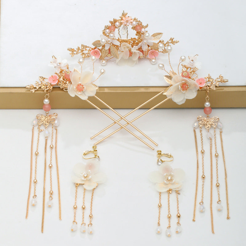 Ancient Hanfu headdress flow super step hairpin Ear clip version 0 - Tophatter Daily Deals