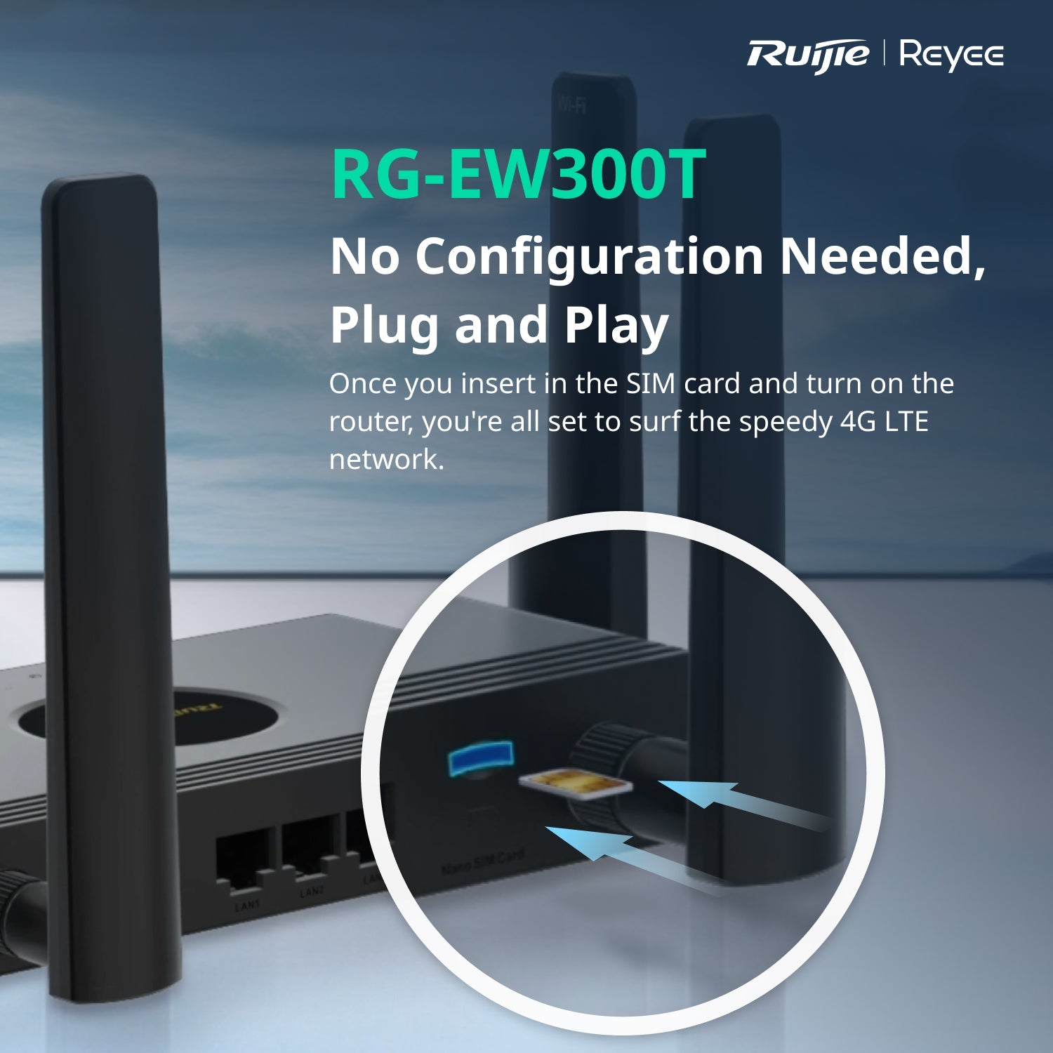 REYEE N300 WIRELESS 4G LTE ROUTER - Tophatter's Army Deals 25 - Tophatter Daily Deals